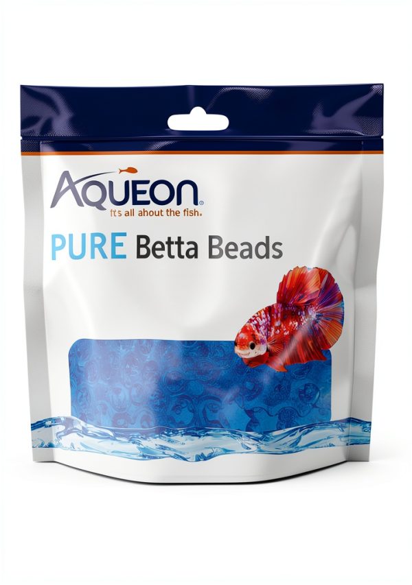 Aqueon PURE Betta Beads, Water Care for Unfiltered Aquariums, Maintains Clear Water and Helps Breakdown Organic Sludge, Blue-8