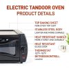 Oven for Home Includes Accessories, Electric Countertop Oven & Pizza Maker, Adjustable Temperature-1