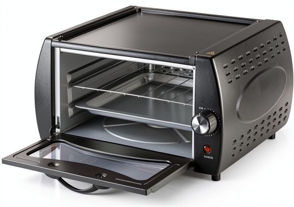 Oven for Home Includes Accessories, Electric Countertop Oven & Pizza Maker, Adjustable Temperature-4
